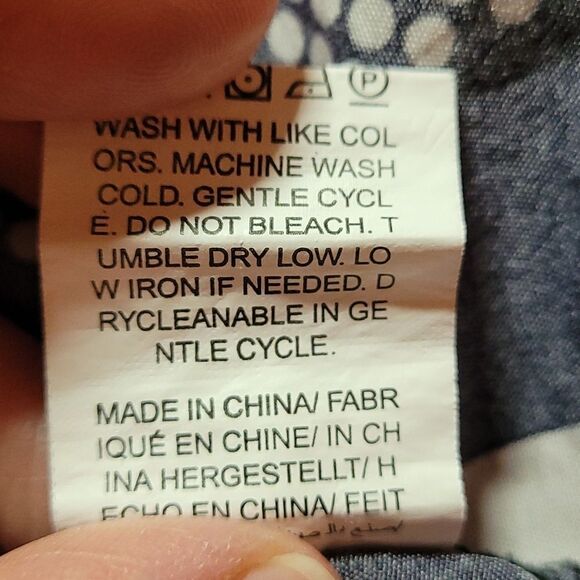 Shein Lune polka dotted striped 1X top - Picture 7 of 7